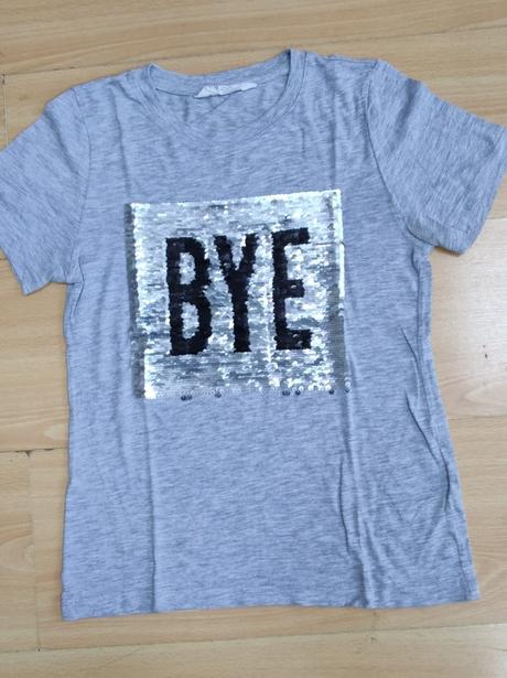 Tricko hi/ bye, h&m,140