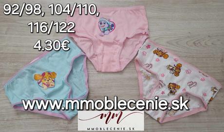 Nohavičky 3-balenie paw patrol, disney,92 - 122