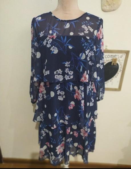 Šifonove volanikove šaty, orsay,38