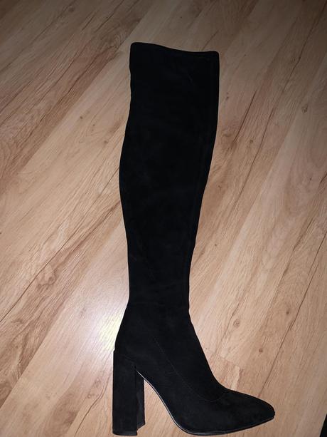 Kožené čižmy nad koleno rita c 37, humanic,37