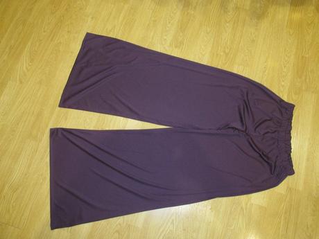Fialové dámske nohavice v. l, l