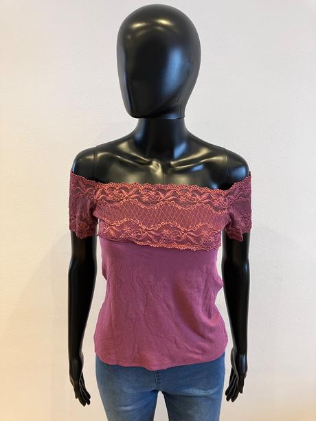 Dámske tričko s krajkou (38-40), m