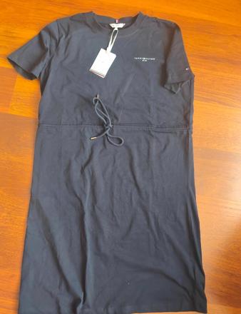 Tmavomodré šaty tommy hilfiger  l/xl, tommy hilfiger,l / xl