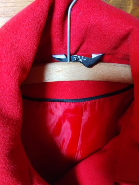 Červený kabát f &f, f&f,xs