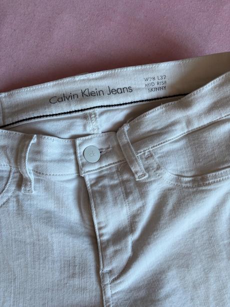 Dámske rifle biele, calvin klein,28