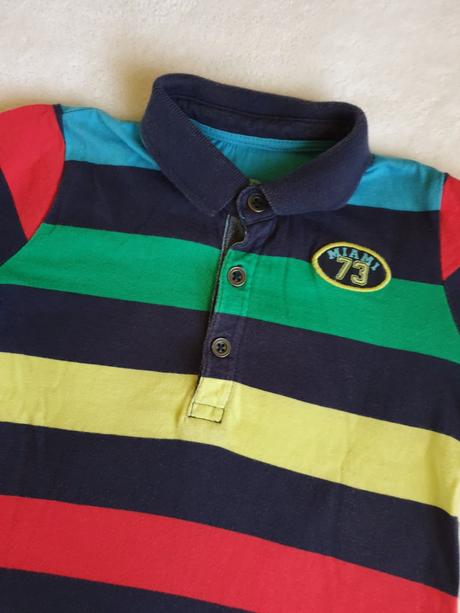 Farebná pásiková polokošeľa, f&f,92