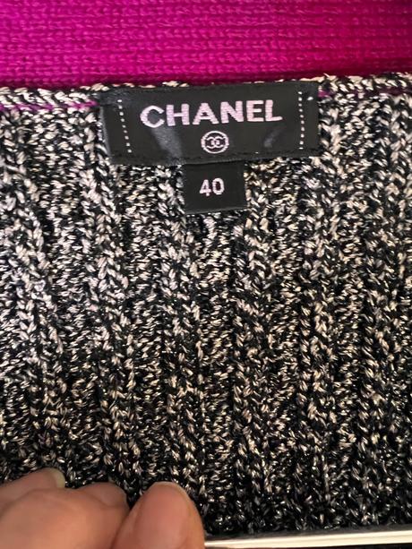 Chanel set dlhší kardigán a mini sukňa vel.m, m