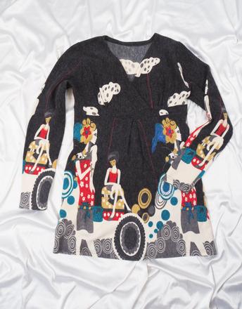 Kvalitná vlnená tunika, 38