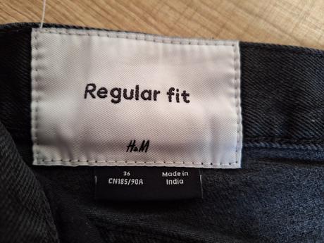 Riflové krátke  nohavice, h&m,36