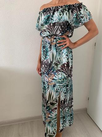 Štýlové dlhé šaty, s