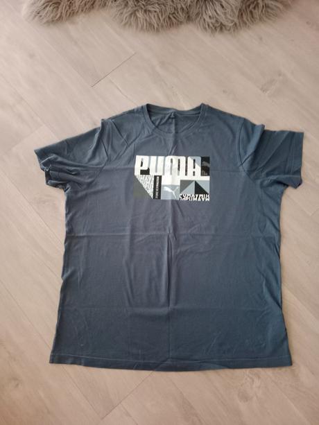 Puma tričko,oblečené 2x,top stav,farba modroseda, puma,xl