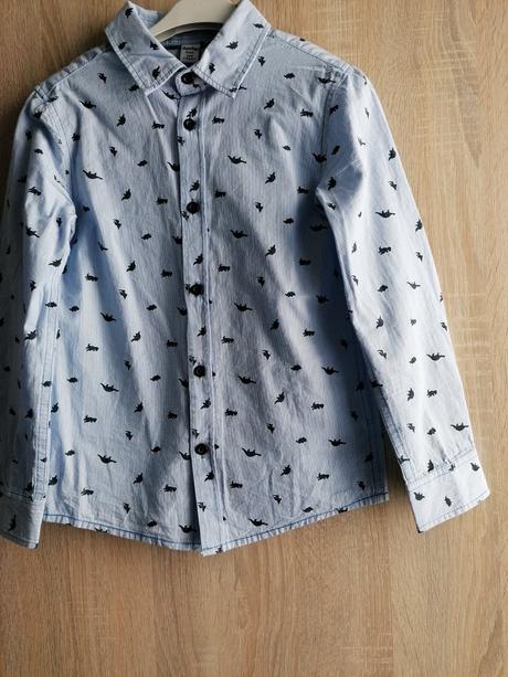 Košeľa s potlačou dinosaurov, 128