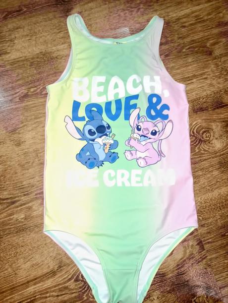 Dievčenské jednodielne plavky stitch, disney,134