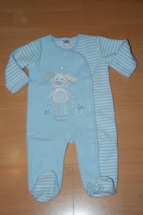 Flísovaný overalík so psíkom, f&f,68