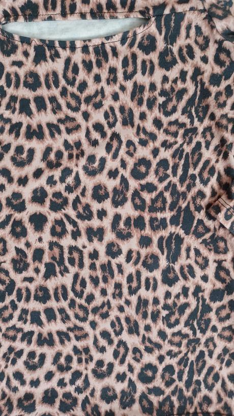 Tričko s leopardím vzorom, xs