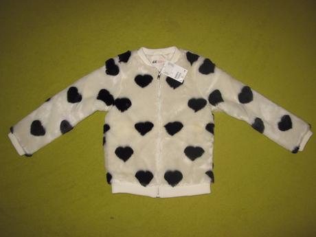 Srdieckova chlpata bunda - nenosena, h&m,104