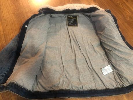 Zateplená rifľová bunda, 158