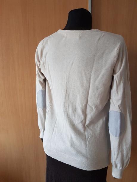 Jemnulinký basic béžový prepínací svetrík zara mko, zara,m