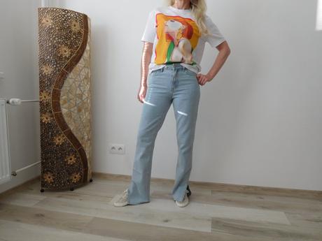 Zara tričko overisze-s,m,l,xl, bavlnené,, s
