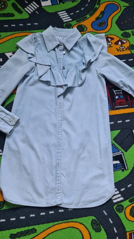 Denimová košeľa, zara,xs