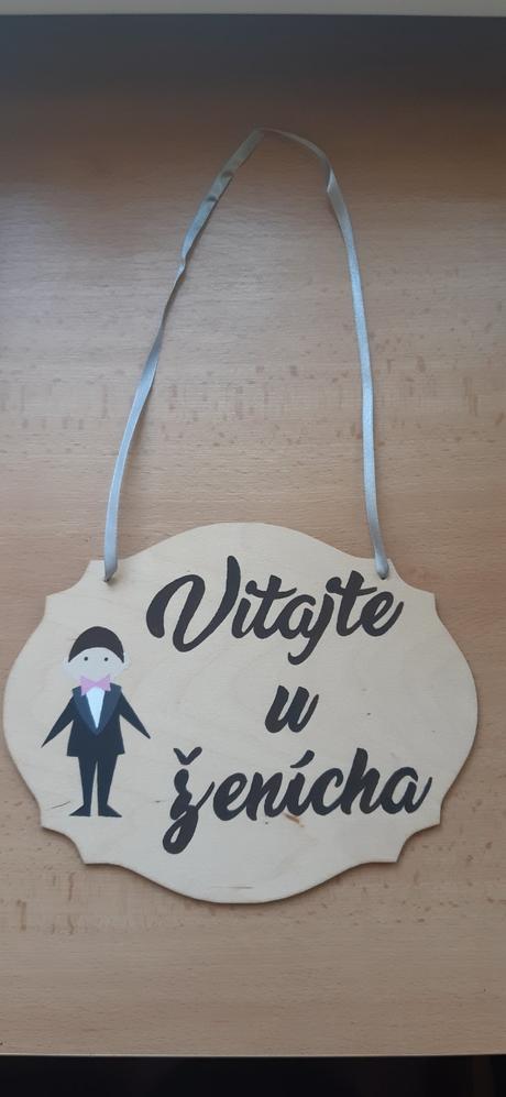 Ceduľky nevesta a ženích, 