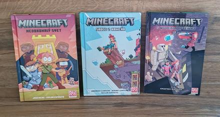 Minecraft knihy 3 ks, 