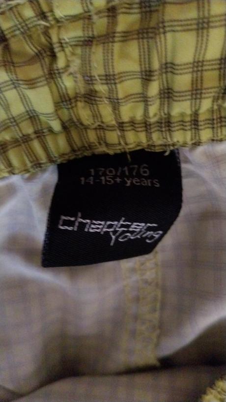 Limetkovo - zelené kraťasy s drobným károm, 170