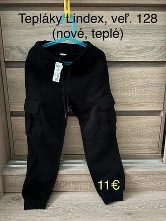 Tepláky / kapsáče lindex, veľ. 128, lindex,128