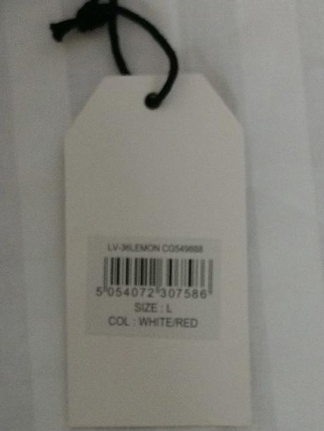 Dámsky bielo červený crop top, brave soul, l