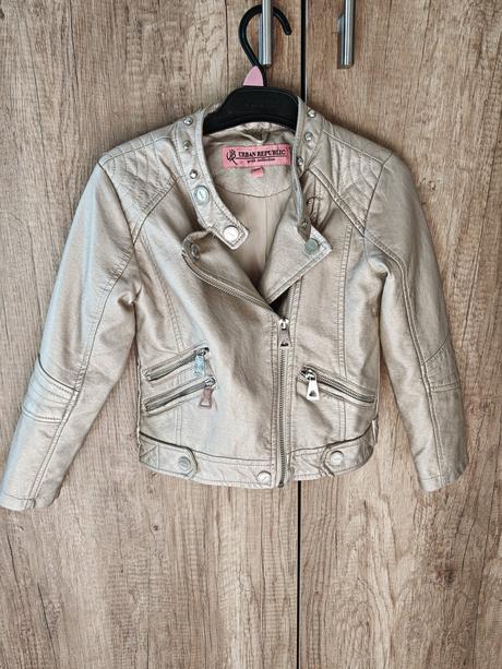 Dievčenská koženková bundička, 116