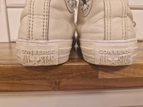 Biele kozene converse snurka dievca 35, converse,35