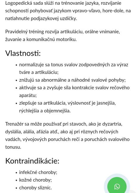 Logopedicky trenažér, 