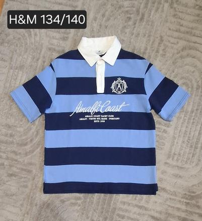 Oversize polokošeľa h&m 134/140 pásikává, h&m,140