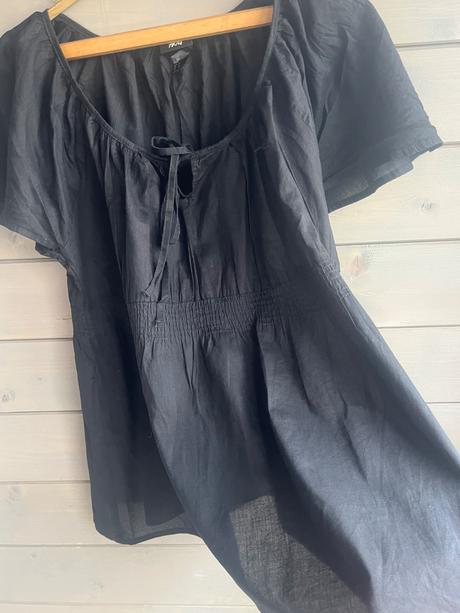 Čierna jemná boho blúzka/top h&m, h&m,44