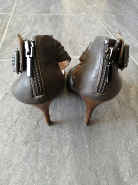 Celkož. sandále 5th avenue v38, vd24,5, 10cm opät, 38