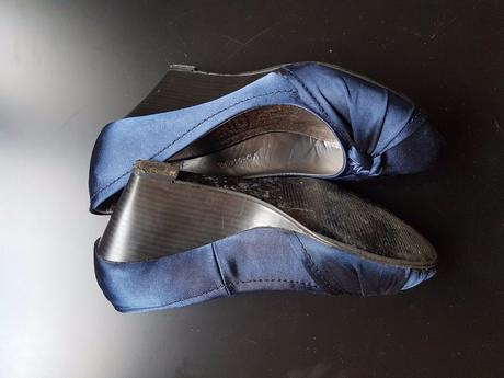 Modré saténové lodičky, 36