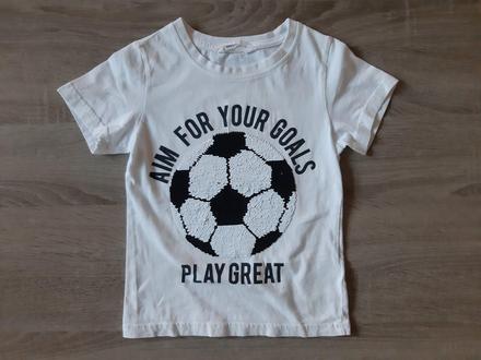 Tricko s flitrami, h&m,116