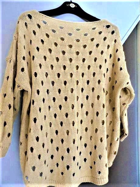 Luxusný pulóvrik over size l/xl, xl