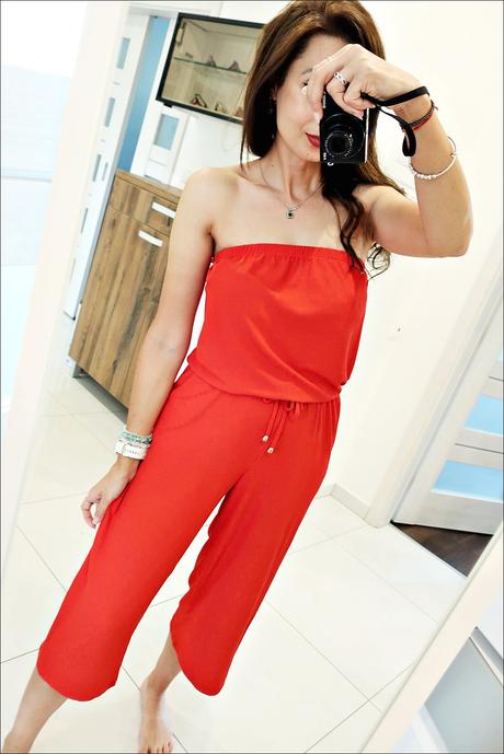 Červený overal, f&f,36