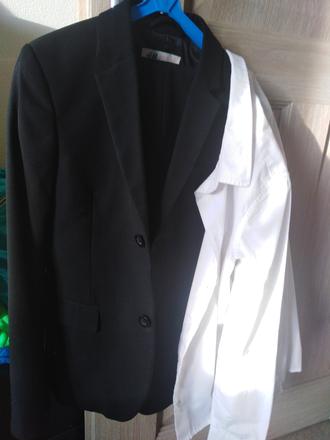 Čierny oblek h&m 140, 140