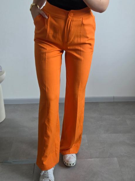 Oranžové nohavice s/m, s