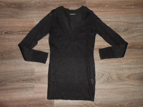 Terranova predlžený čierny svetrik s, terranova,s