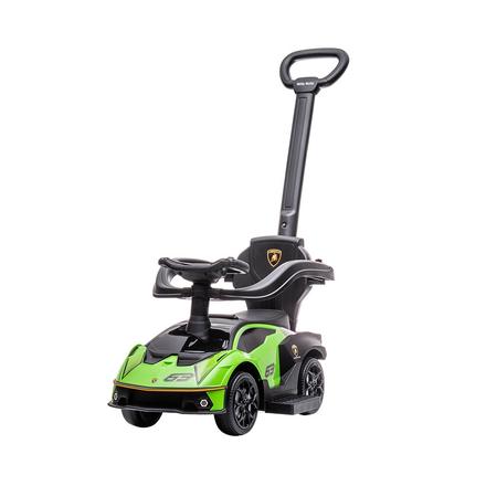 Odrážadlo s vodiacou tyčou lamborghini zelené, 