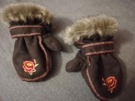 Teplé rukavičky, h&m,62