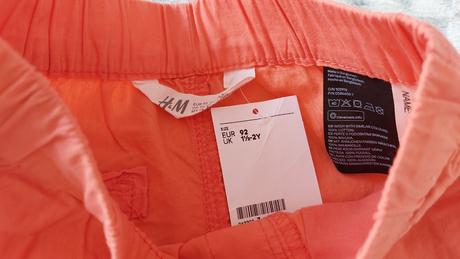 Kraťasy, h&m,92