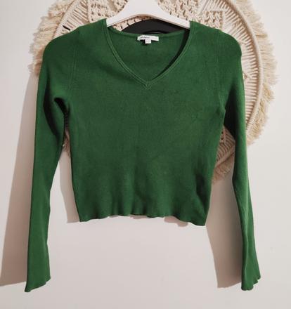 Crop svetrík subdued, s