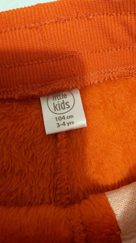 Huňaté nohavice červené 104, pepco,104