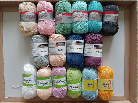 Bavlnená priadza na háčkovanie/pletenie,