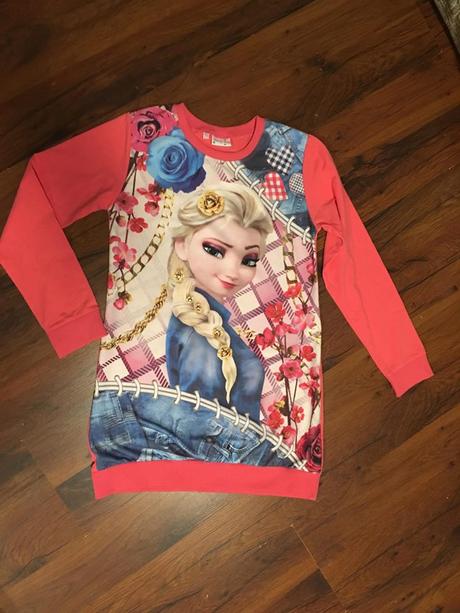 Predĺžená mikina frozen, 158