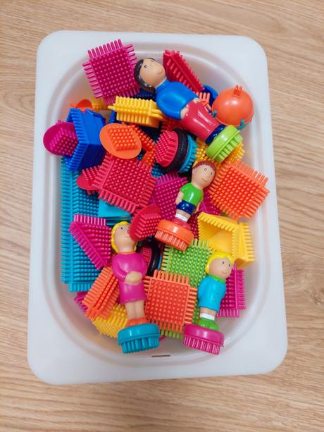 Bristle blocks battat b.toys 85pcs, 